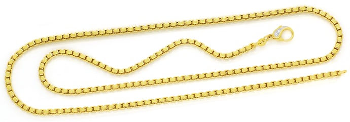 Foto 1 - Venezianer Goldkette 71cm mit Diamanten im Karabiner 14K, K3374