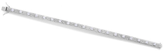 Foto 1 - Diamanten-Armband 1,60 Carat Brillanten, 18K Weißgold, S4921