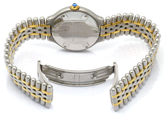 Foto 5 - Cartier 21 must de Cartier Stahl-Gold Damen-Armband-Uhr, U1519